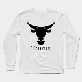 Taurus Inkblot Test Long Sleeve T-Shirt